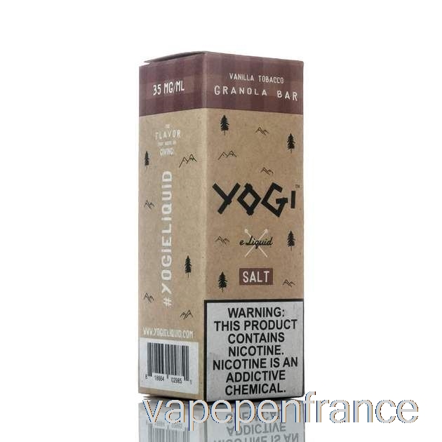 Barre Granola Tabac Vanille - E-liquide Sels De Yogi - Stylo Vape 30ml 35mg